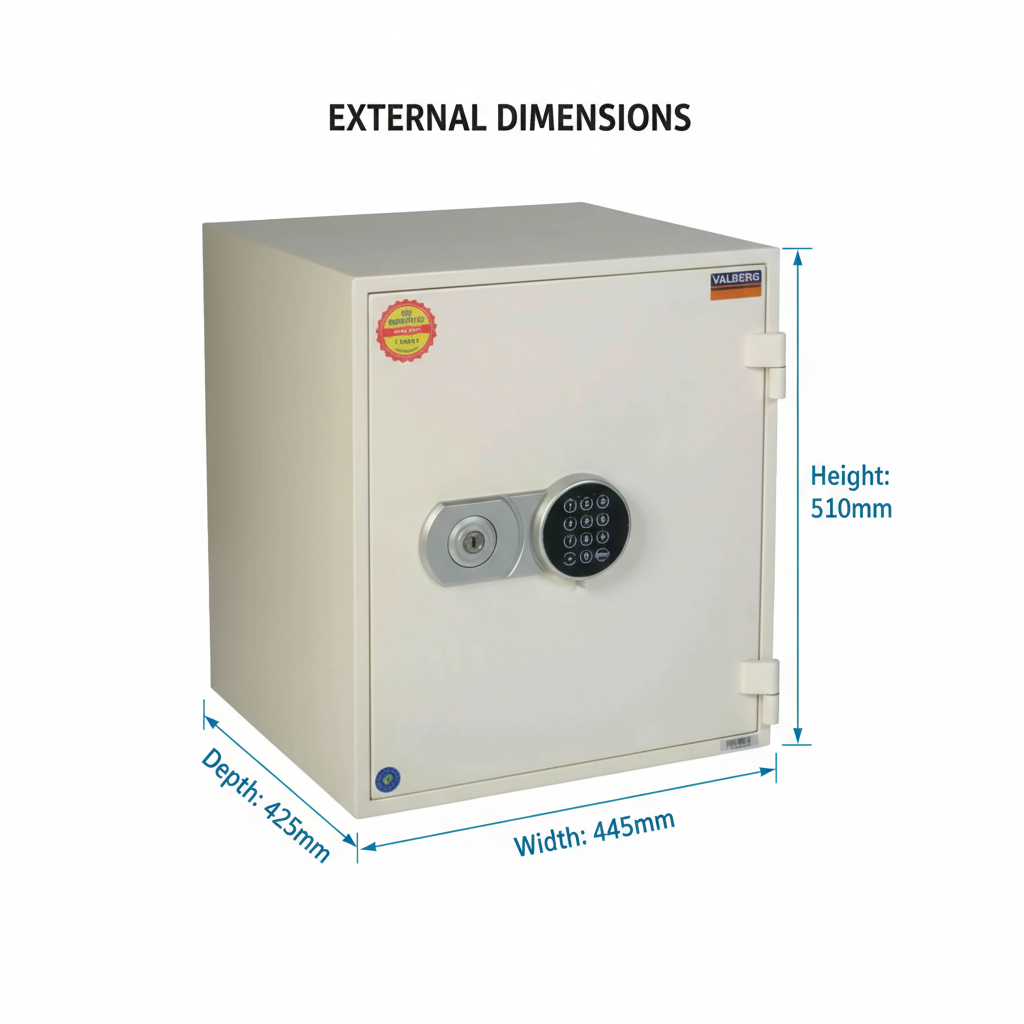 Fire Resistant Safe UAE - Valberg FRS-51 EL Digital Lock Safe Dubai | 60 Min Fire Protection