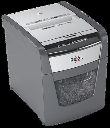 Rexel Optimum AutoFeed+ 50X Automatic Cross Cut Paper Shredder - UAE Delivery to Dubai, Abu Dhabi & All Emirates