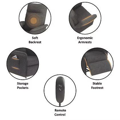 Premium Power Recliner Sofa UAE | Dubai Abu Dhabi Sharjah Delivery | Remote Control Furniture