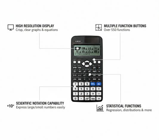 Scientific Calculator 991EX - 522 Functions - Students & Engineers - UAE