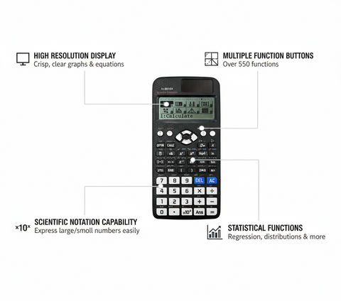 Scientific Calculator 991EX - 522 Functions - Students & Engineers - UAE