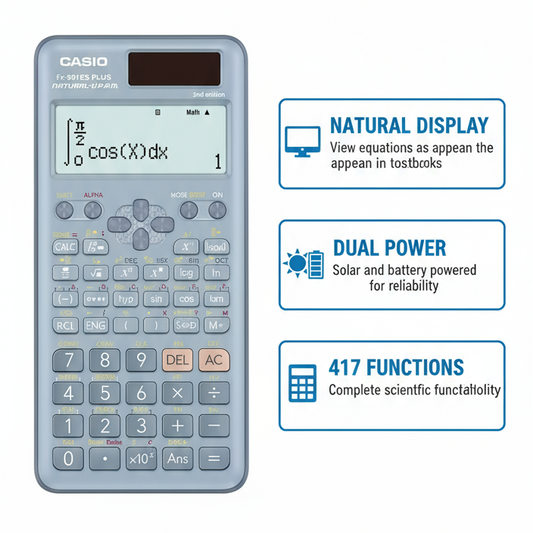 Casio FX-991ES Plus Scientific Calculator - 417 Functions | Non-Programmable Calculator UAE