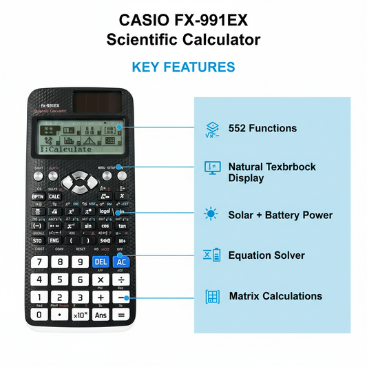 Scientific Calculator 552 Functions - FX-991EX for Students & Professionals UAE