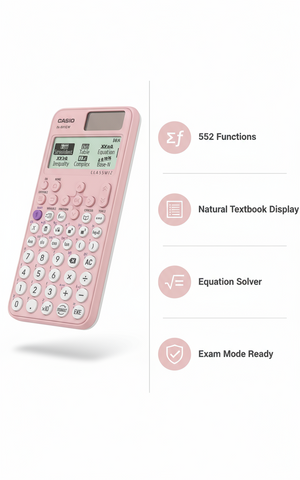 Casio Scientific Calculator FX-991CW Pink - Advanced Graphing Calculator for Students UAE