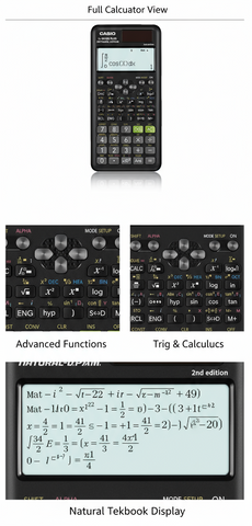 Casio FX-991ES Plus Scientific Calculator - 417 Functions | UAE Approved for Schools & Universities