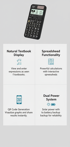 Casio FX-991CW Scientific Calculator - Advanced 540+ Functions | UAE Approved for GCSE, A-Level & University Exams