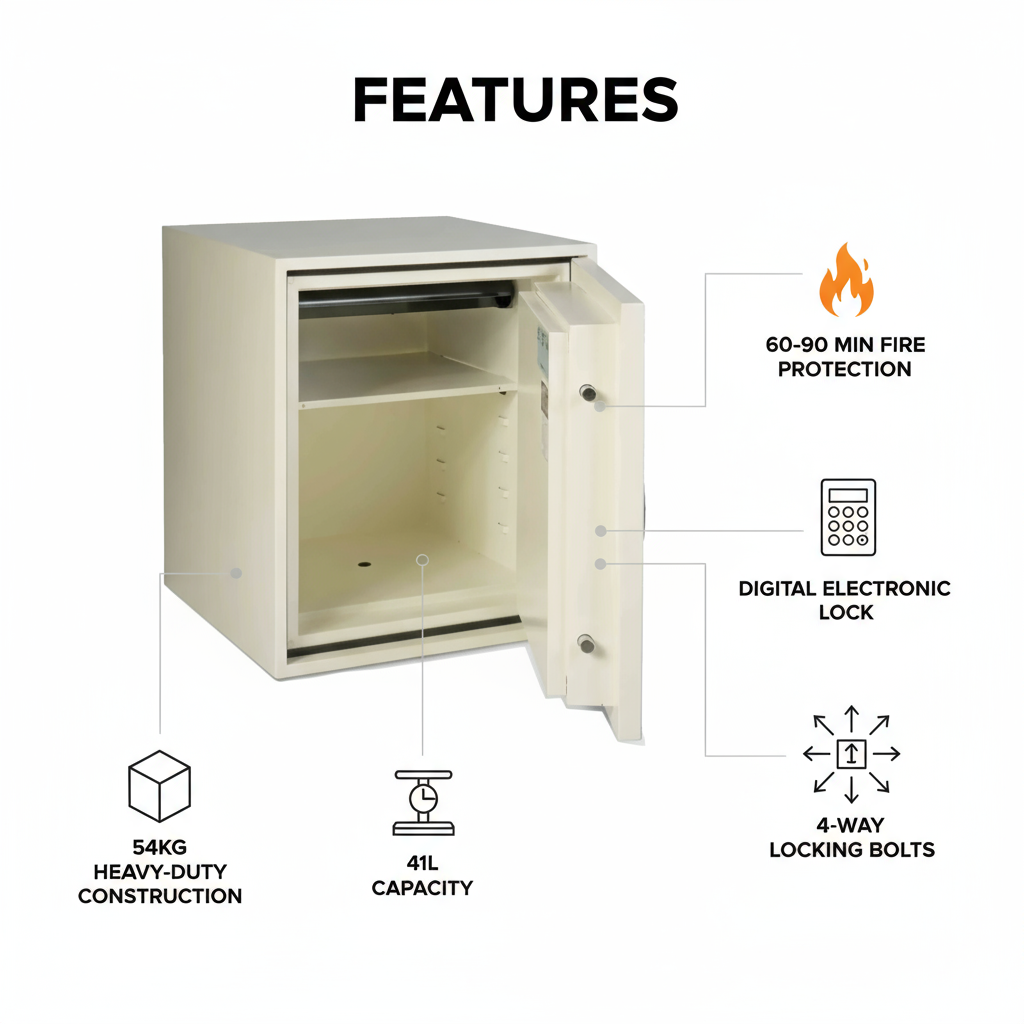 Fire Resistant Safe UAE - Valberg FRS-51 EL Digital Lock Safe Dubai | 60 Min Fire Protection