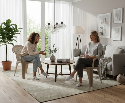 Premium Bamboo Chairs Set of 2 - UAE Wide Delivery | Dubai Abu Dhabi Sharjah