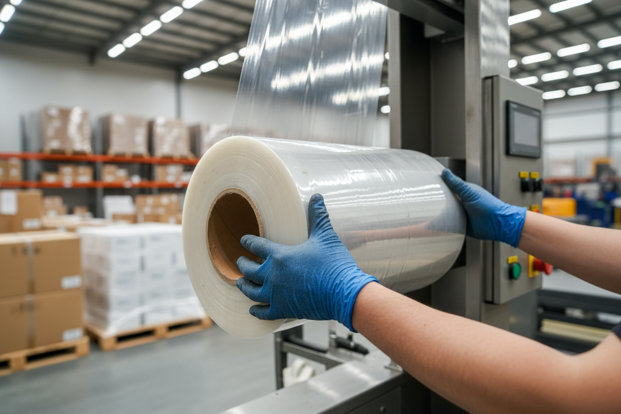Machine Stretch Film 13kg T30 Grade - Industrial Pallet Wrap UAE | Super Power