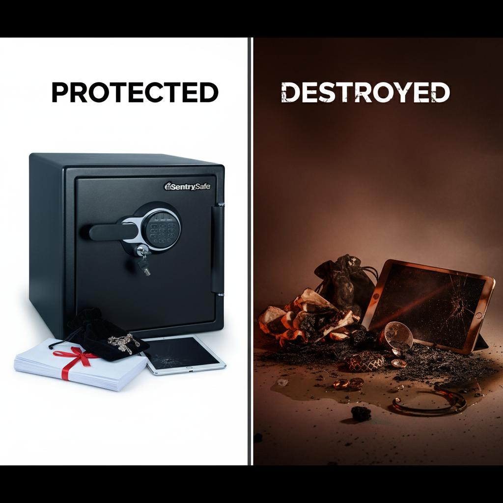 Sentry STW123GDC Firekeeper Safe – Water & Fire Protection, Digital Lock