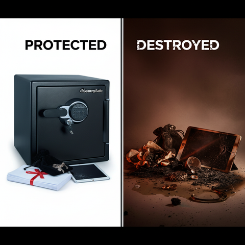 Sentry STW123GDC Firekeeper Safe – Water & Fire Protection, Digital Lock