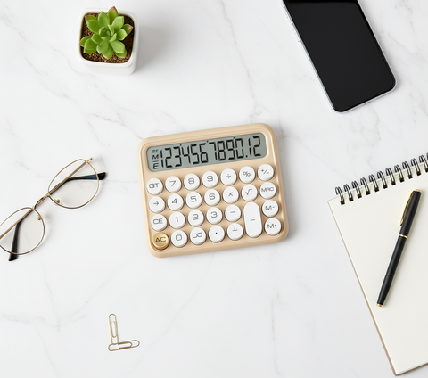 Desktop Calculator 12 Digit Large Display - Office Calculator UAE | VEWINGL