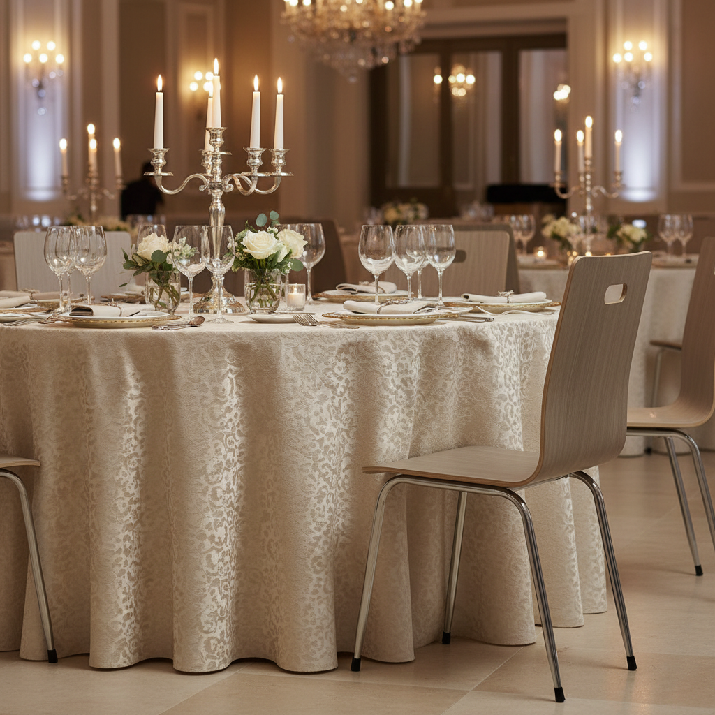 Banquet Chair IH 065 – Wooden Frame with Steel Legs | Beech Finish