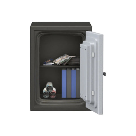 SAFIRE FR30 Fire-Resistant Safe – Grey, Dual Key Lock System