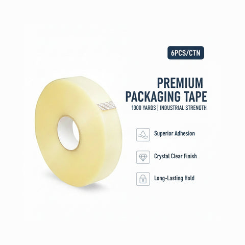 Clear Tape 1000 Yards - Premium Packaging Tape | INFINI HOMES