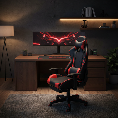 Gaming Chair IH 742 in Warm Home Office – Comfortable Gaming Chair UAE | INFINI HOMES