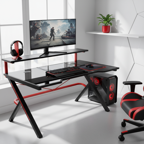 Gaming Table Black 120x60x75 cm | Office Desk UAE | Fast Delivery Dubai, Abu Dhabi, Sharjah