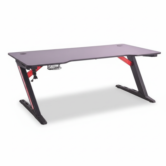 Gaming Table with LED Light Black 120x60x75cm | UAE Delivery