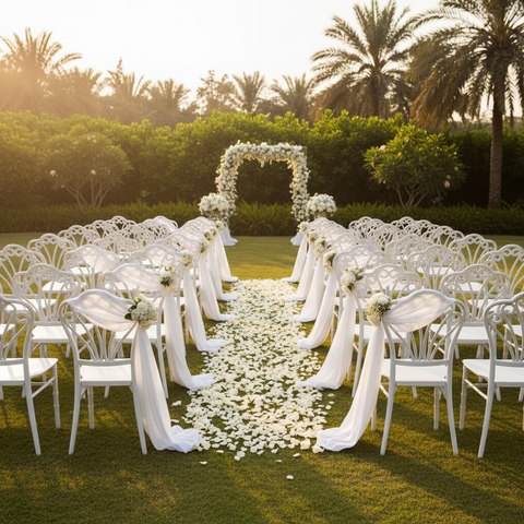 INFINI HOMES Dining Chair IH C13 | White Modern Dining Chair UAE