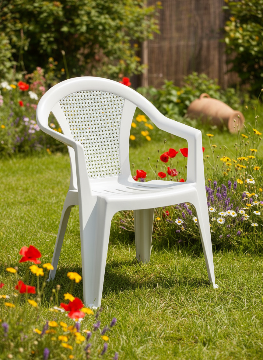 Premium bamboo chair in garden setting - Outdoor furniture Dubai UAE | Fast delivery Abu Dhabi, Sharjah