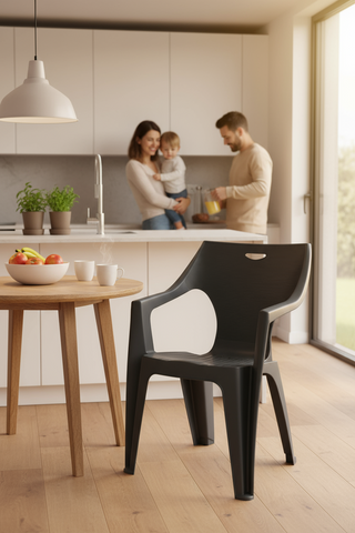 Premium Plastic Duke Armchair Cool Grey - UAE Wide Delivery | Dubai Abu Dhabi Sharjah