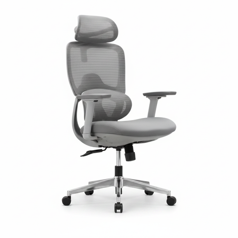 Vibe G-HB High Back Ergonomic Mesh Office Chair with Upholstered Seat and Headrest – Buy Online UAE