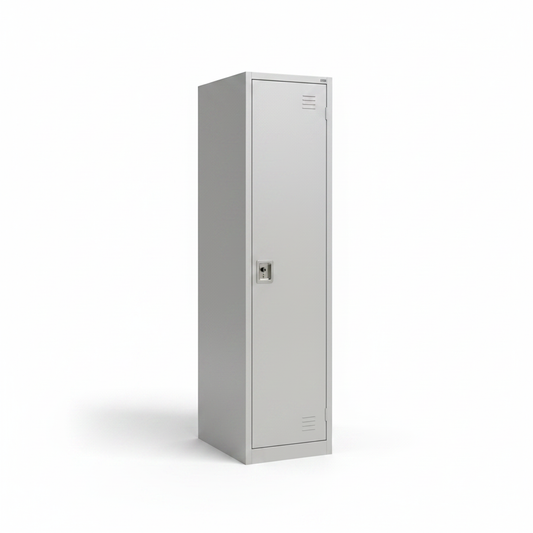 Steel Single Tier Locker | Full-Height Metal Storage Locker UAE – IH FS-114 Light Grey
