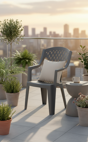 Queen Chair Beige - Premium Outdoor Furniture UAE | Dubai Abu Dhabi Sharjah