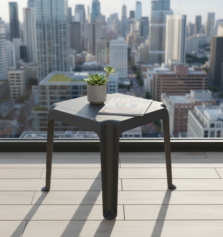 Premium Plastic Low Square Table UAE | Durable Outdoor Furniture Dubai Abu Dhabi