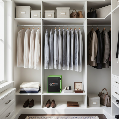 Eagle YES-031DK Fire-Resistant Safe – Green, Digital + Key Lock System