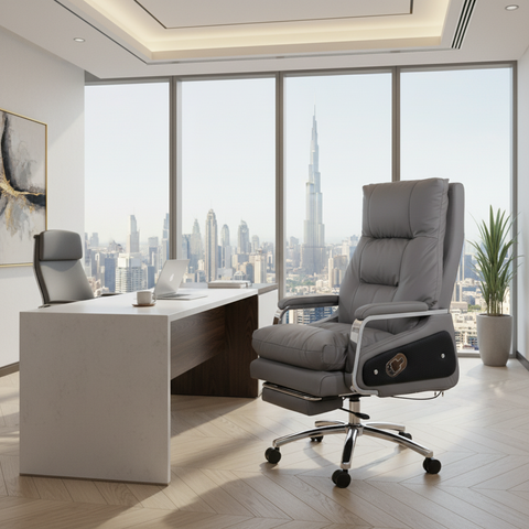 Executive Office Chair with Massage & Footrest - Dubai, Abu Dhabi, UAE