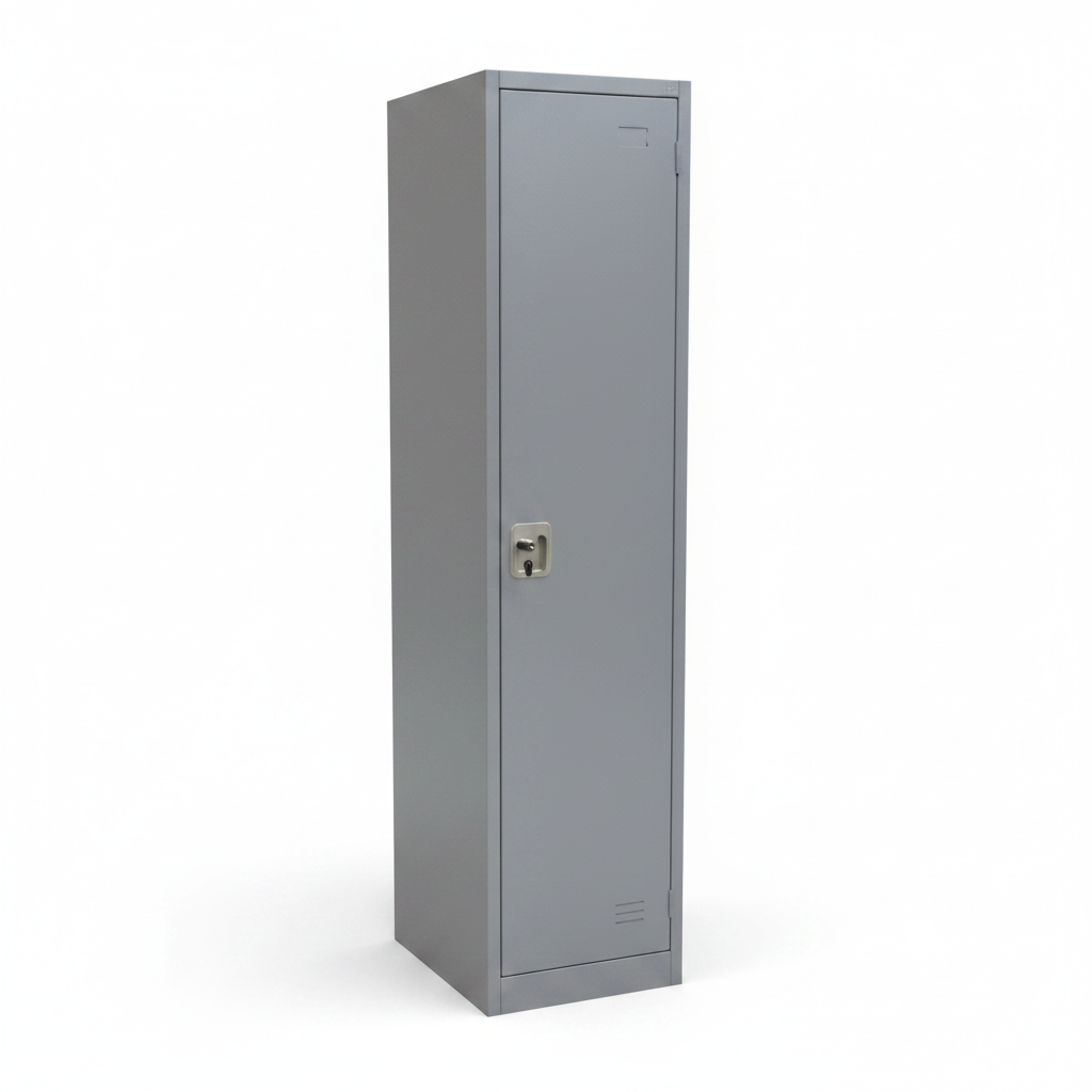Steel Single Tier Locker | Full-Height Metal Storage Locker UAE – IH FS-114 Grey