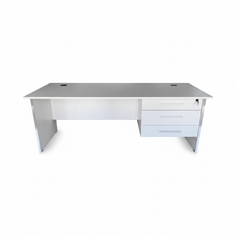 Office Desk White 120cm - Premium Workstation for UAE Offices | INFINI HOMES