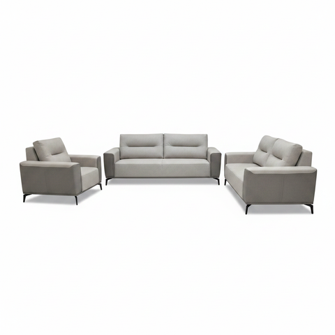 3+1+1 Sofa Set IH 5433 Grey Black – Premium Living Room Furniture UAE | INFINI HOMES
