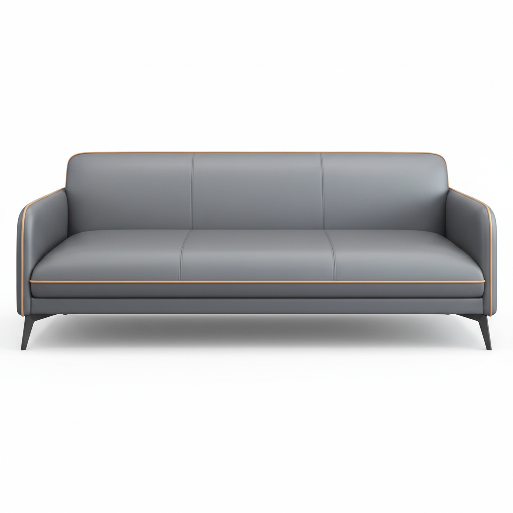 PU Sofa Set 3+1+1 | IH 8615 | Grey Living Room Sofa – INFINI HOMES UAE
