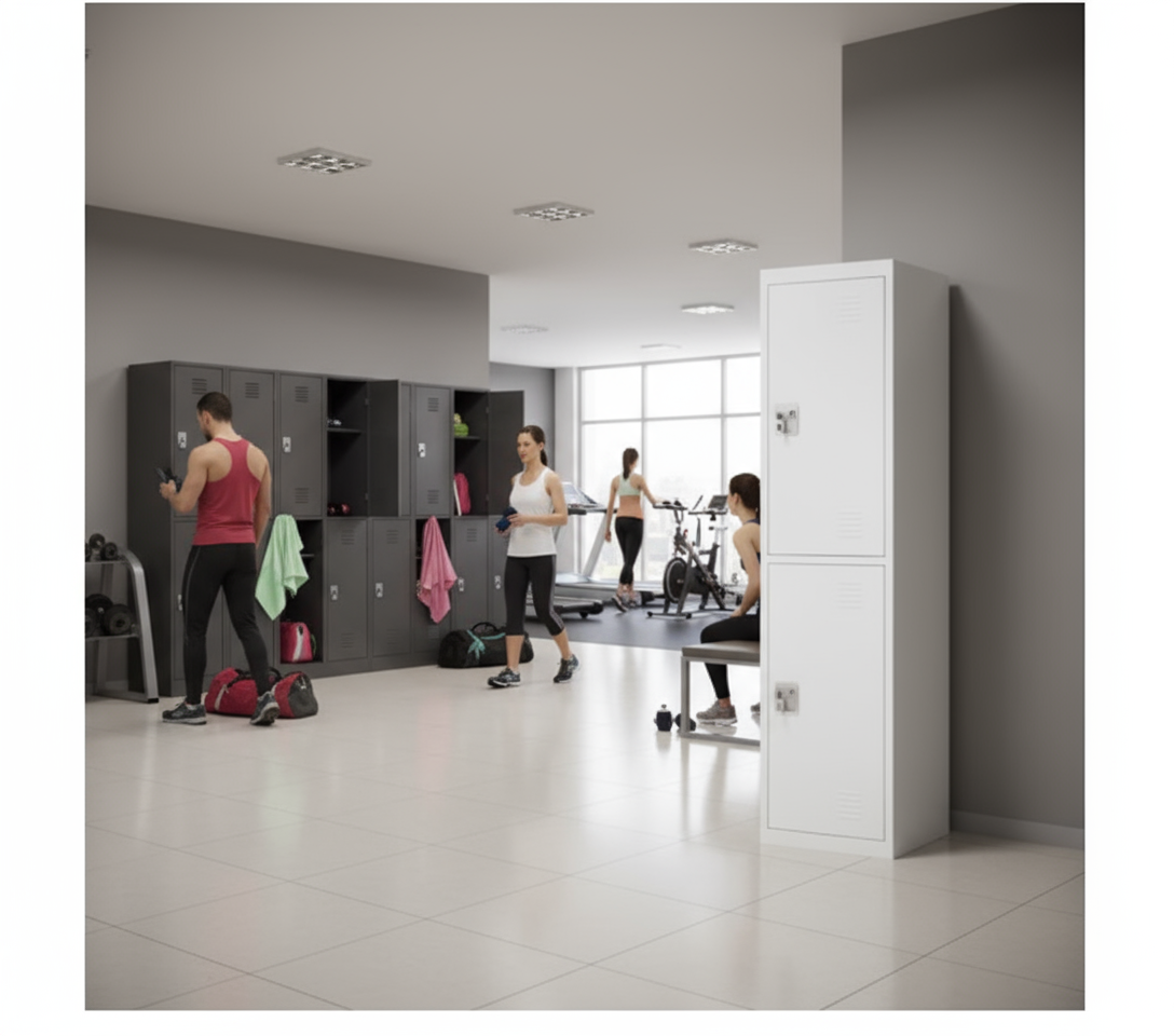 INFINI HOMES 2-Tier Steel Storage Locker Cabinet - UAE Wide Delivery