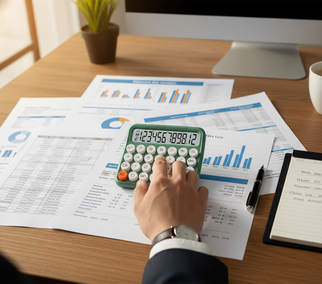 Desktop Calculator 12 Digit Large Display - Office Calculator Dubai UAE | VEWINGL