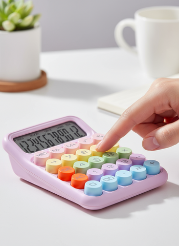 Scientific Calculator with Mechanical Keyboard - Desktop Calculator for Office, School & Home UAE | Purple