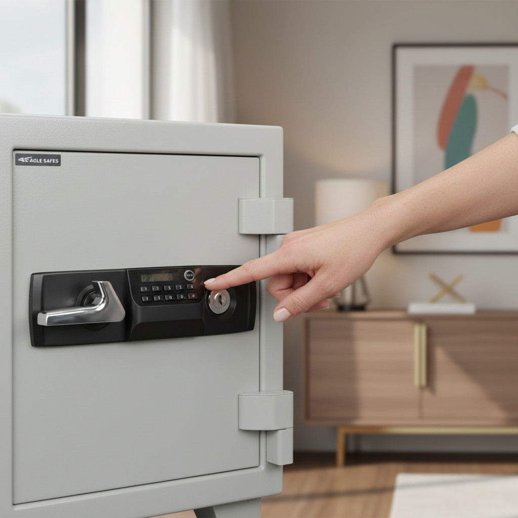 Eagle ES-035 Fire-Resistant Safe – Digital + Key Lock System