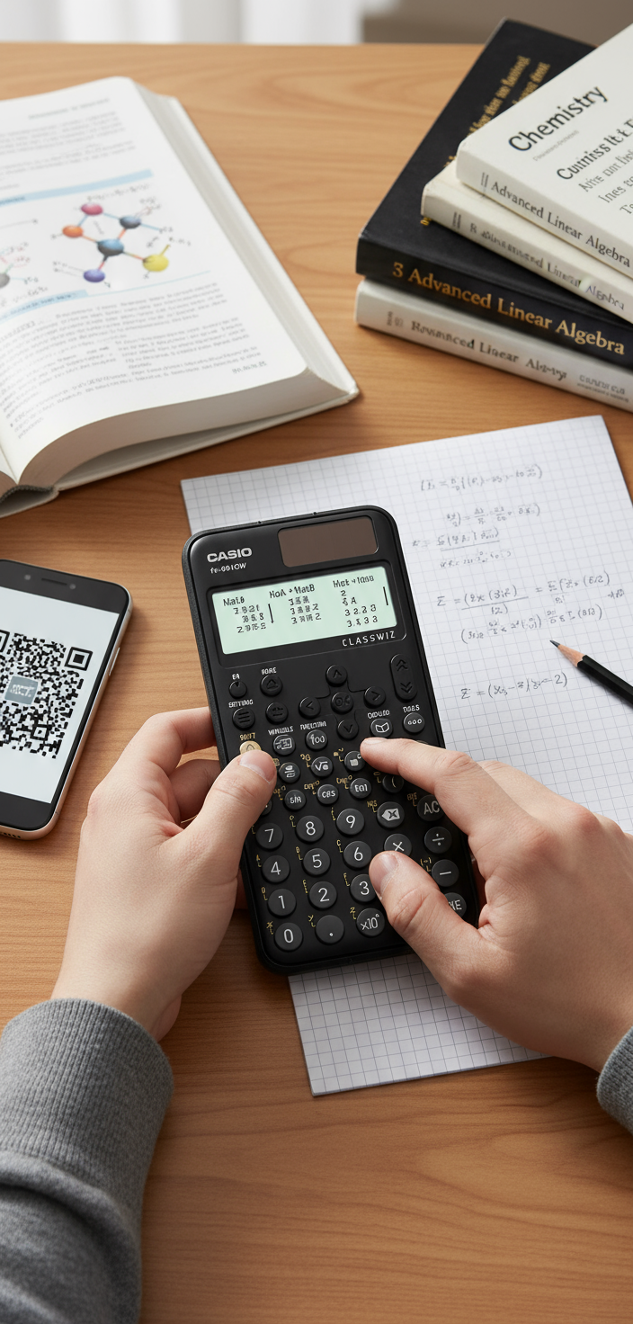 Casio FX-991CW Scientific Calculator - Advanced 540+ Functions | UAE Approved for GCSE, A-Level & University Exams