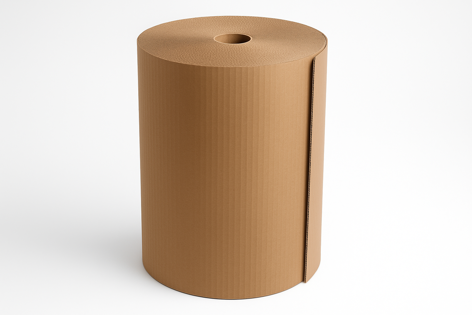 Heavy-Duty Corrugated Wrap Roll 1.3m x 10kg Brown - Premium Kraft Paper UAE | لفافة كرتون مضلع قوي 1.3 متر × 10 كيلو بني - ورق كرافت فاخر الإمارات | Bubble Wrap Alternative Dubai | بديل البلاستيك الفقاعي دبي