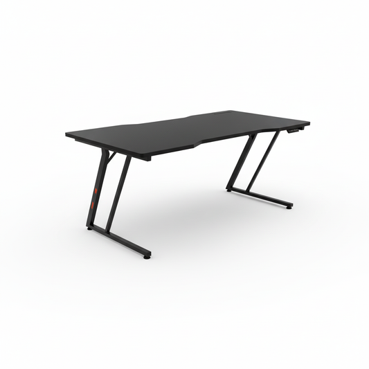 Gaming Table with LED Light Black 120x60x75cm | UAE Delivery