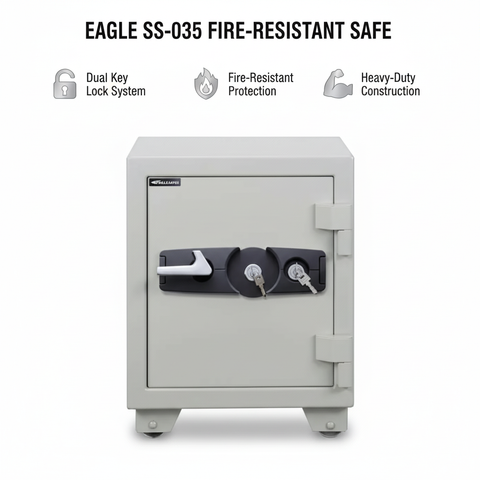 Eagle SS-035 Fire-Resistant Safe – Dual Key Lock System