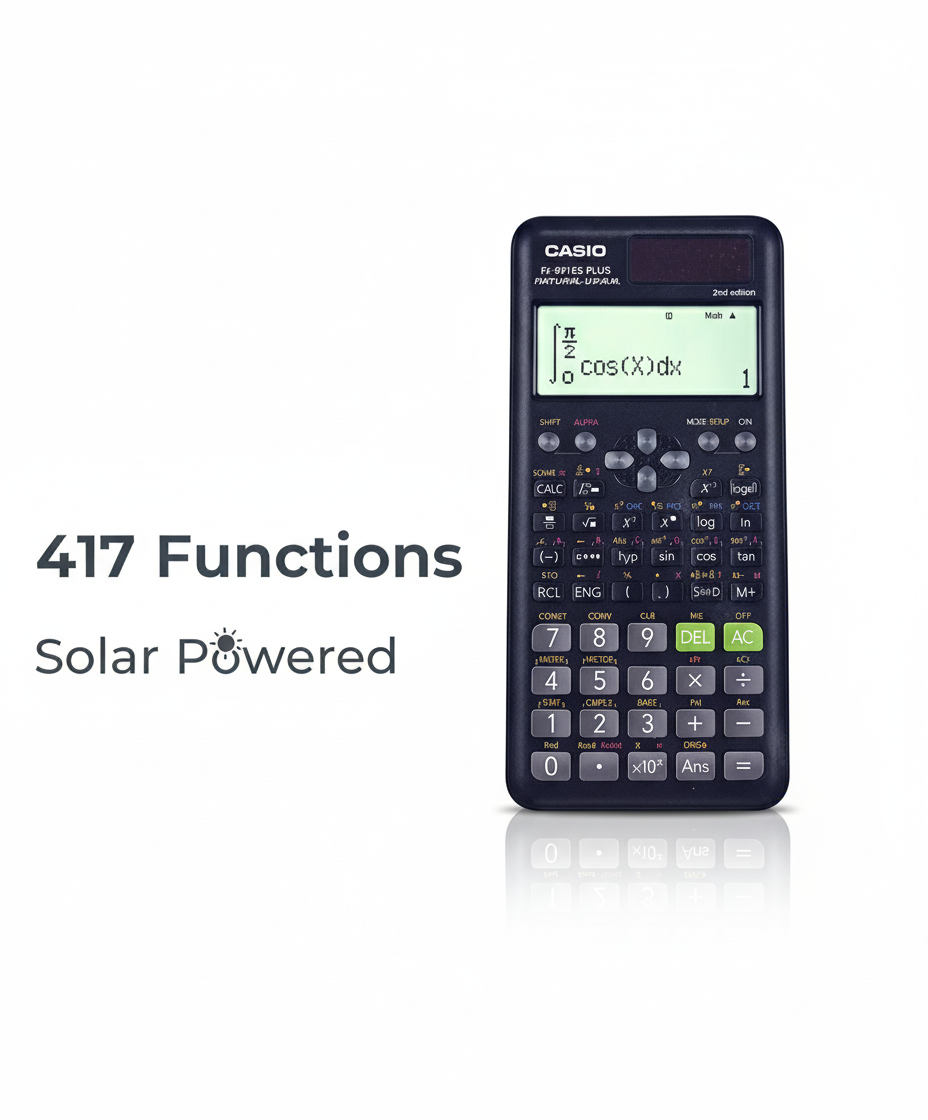 Casio FX-991ES PLUS Scientific Calculator - 417 Functions | Solar Powered | UAE