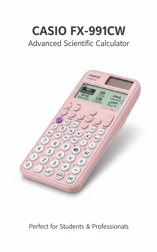 Casio Scientific Calculator FX-991CW Pink - Advanced Graphing Calculator for Students UAE