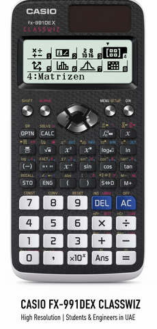 Casio FX-991DEX Scientific Calculator ClassWiz - High Resolution Display for Students & Engineers UAE