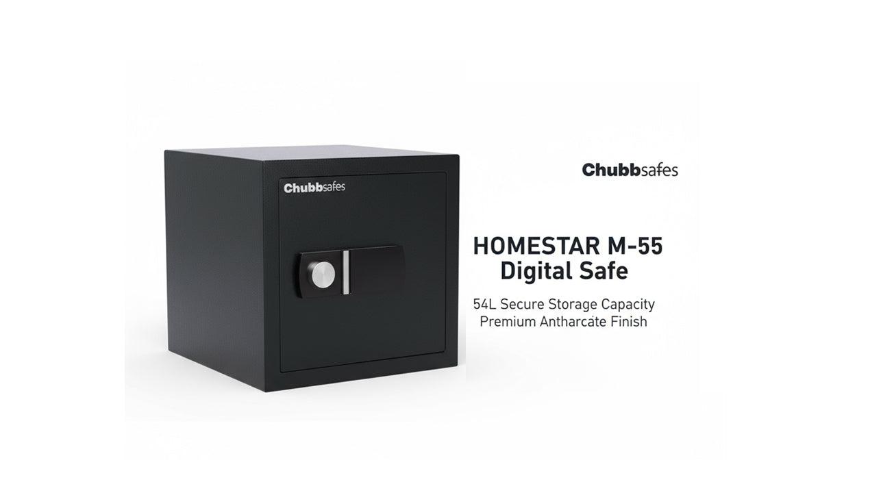 Chubbsafes HOMESTAR M-55 Digital Safe – 54L Capacity, Anthracite Finish