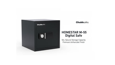 Chubbsafes HOMESTAR M-55 Digital Safe – 54L Capacity, Anthracite Finish