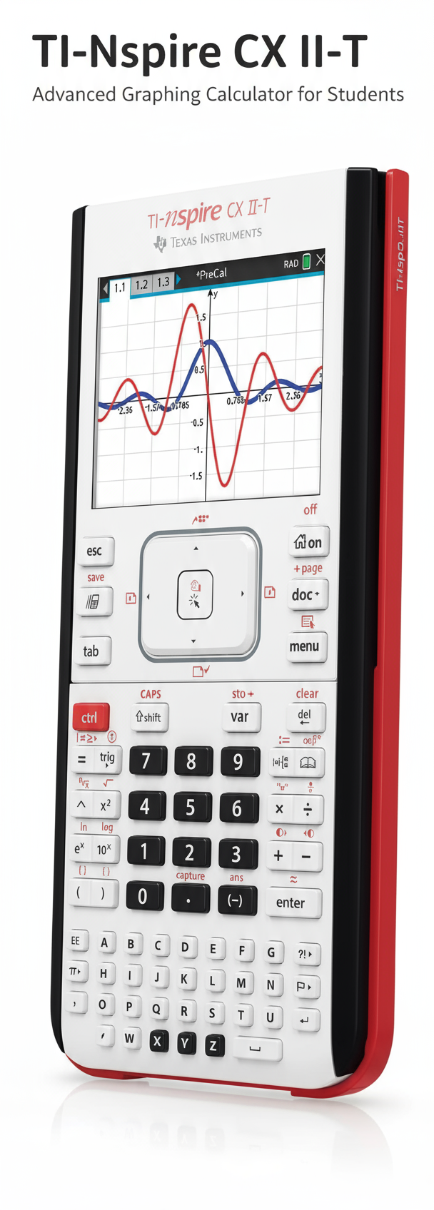 Texas Instruments TI-Nspire CX II-T Graphing Calculator - Scientific Calculator for Students UAE