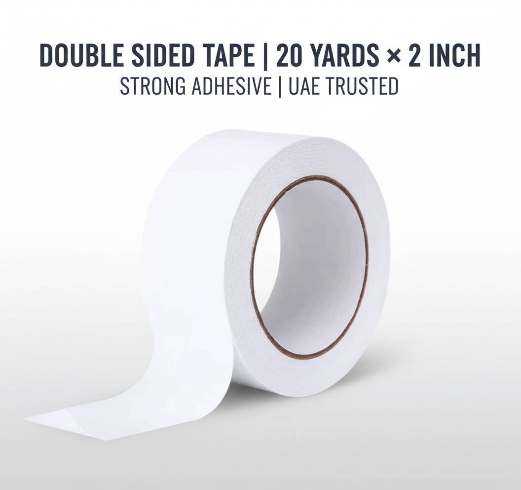 Double Sided Tape 20 Yards x 2 Inch - Premium Strong Adhesive Tape UAE